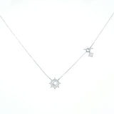 Celestial Harmony - Sun and Moon Silver Necklace