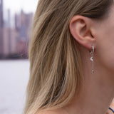 Solar Radiance - Sun and Star Silver Convertible Drop Earrings